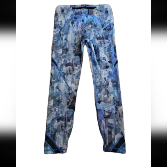 Lululemon Womens Blue On Pace Tight 7/8 Sun Dazed Legging 8 - Picture 4 of 13